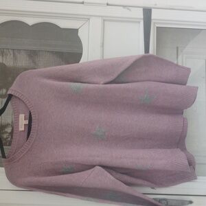 Phliosophy Womens 2X Sweatwr EUC Lilac Gray